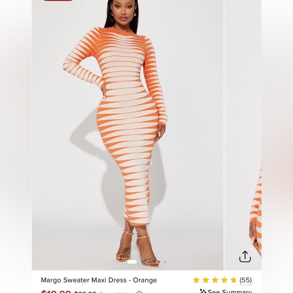 Fashion Nova Margo Sweater Maxi Dress